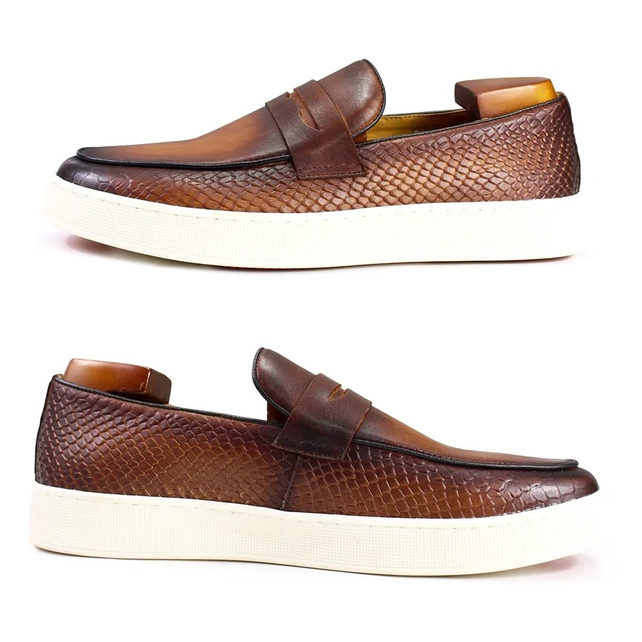 Handmade Genuine Leather Men's – Men Shoes Clearance recenzja i cena