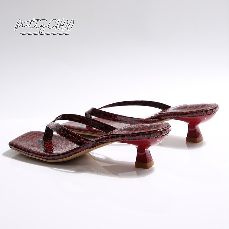 Crocodile Print Kitten Heel Fl – Men Shoes Size recenzja i cena